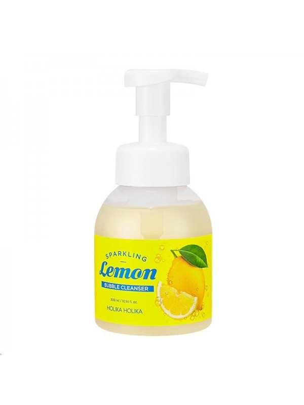 Holika Holika Sparkling Lemon - Pianka do mycia twarzy z Witaminą C i Wodą termalną 300 ml