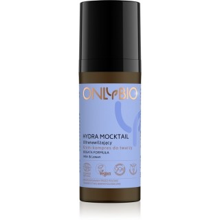 ONLYBIO Hydra Mocktail Krem-kompres do twarzy ultranawilżający bogata formuła Imbir & Lewan 50 ml