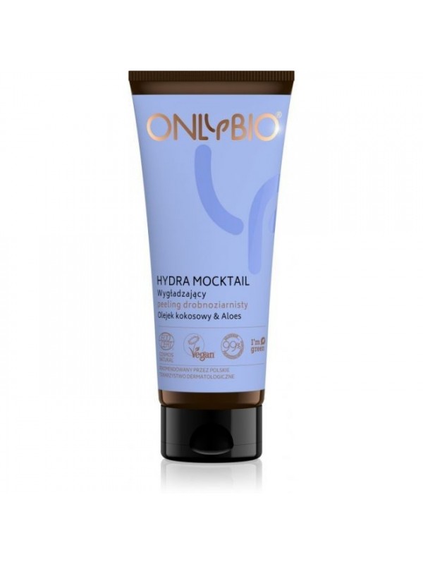 ONLYBIO Hydra Mocktail Peeling drobnoziarnisty wygładzający Olejek kokosowy & Aloes 75 ml