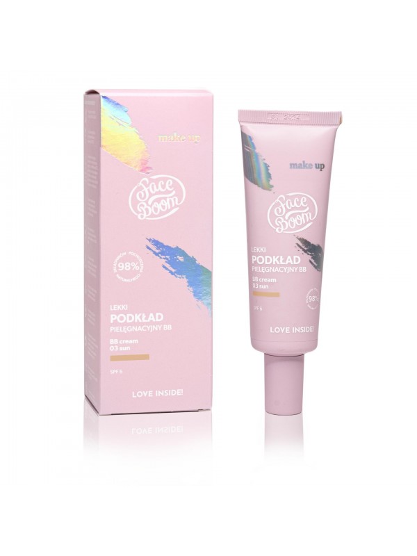 FaceBoom Make Up Lekki Podkład pielęgnacyjny BB /03/ Sun SPF6 30 g