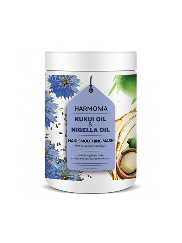 Harmonia Maska do włosów Wygładzająca Kukui Oil i Nigella Oil 1000 ml