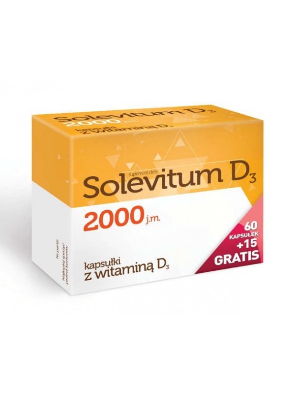 Solevitum D3 2000 60 tabletek + 15 gratis