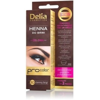 Delia Henna do brwi żelowa 3.0 Ciemny brąz