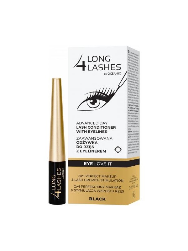 Long 4 Lashes zaawansowana Odżywka do rzęs z eyelinerem 3 ml