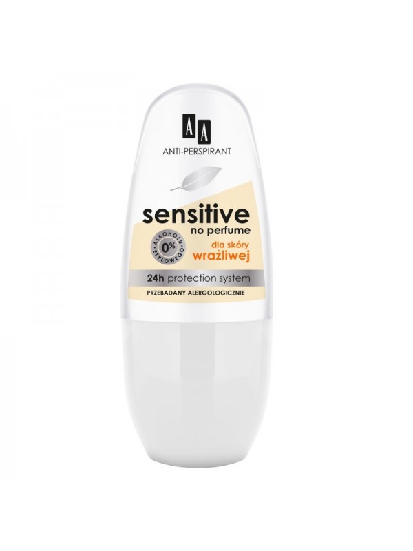 AA Sensitive Antyperspirant No Perfume 50 ml