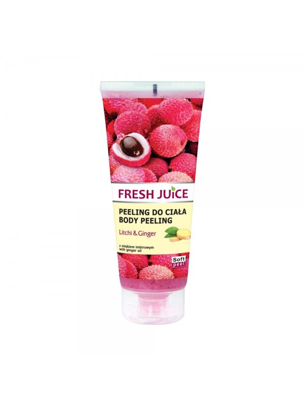 Fresh Juice kremowy Żel peelingujący z ekstraktem Liczi i Olejkiem imbirowym 200 ml