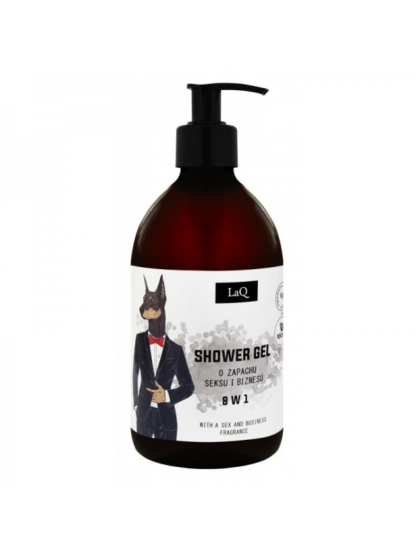 LaQ Doberman Żel pod prysznic dla mężczyzn o zapachu męskich perfum 300 ml