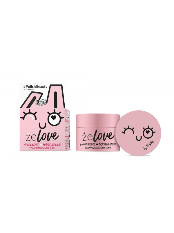 Floslek ŻeLove nawilżający Żel do twarzy Peony Water Bomb 2w1 50 ml