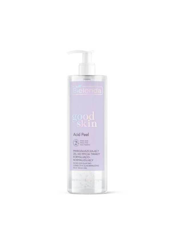 Bielenda GOOD SKIN ACID PEEL mikrozłuszczający Żel do mycia twarzy korygująco-normalizujący 190 g