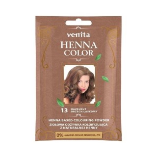 Venita Henna Color ziołowa Odżywka koloryzująca z naturalnej henny /13/ Orzech Laskowy 25 g