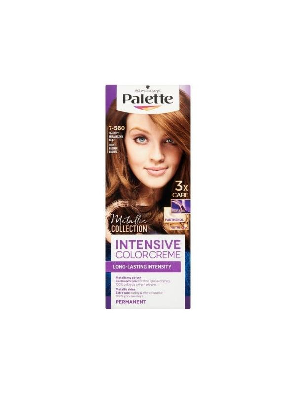 Schwarzkopf Palette Intensive Color Creme Farba do włosów /7-560/ Prażony Metaliczny Brąz