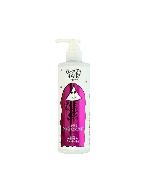 HiSkin Crazy Hair Szampon głęboko oczyszczający do skóry głowy i włosów o zapachu Maliny i Bórówki 300 ml