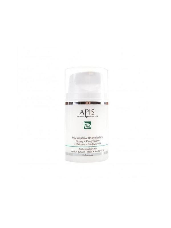 Apis Mix kwasów do eksofiacji Fitowy + Pirogronowy + Mlekowy + Ferulowy 40% 50 ml