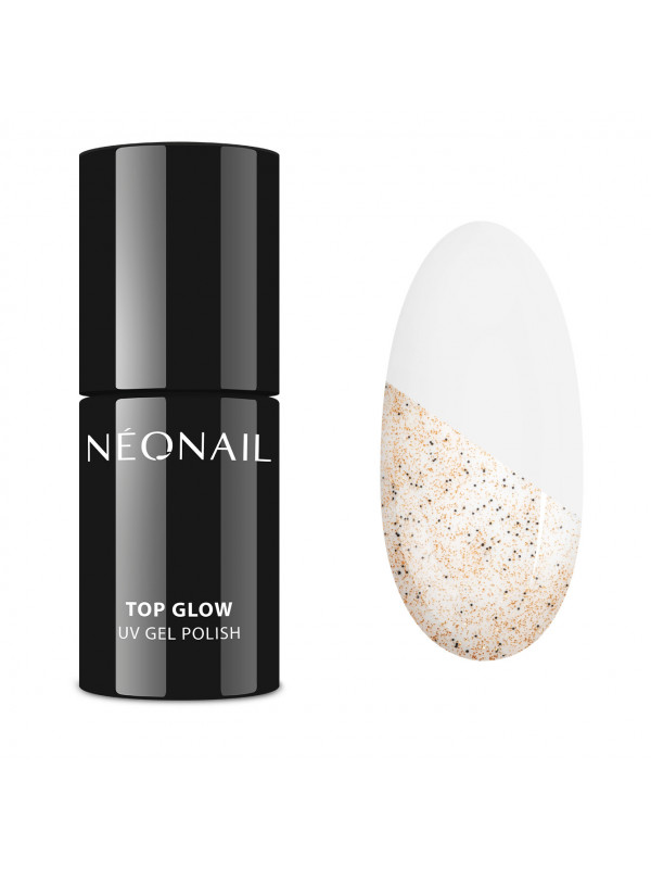 NeoNail Top hybrydowy Top Glow Gold Sand 7,2 ml