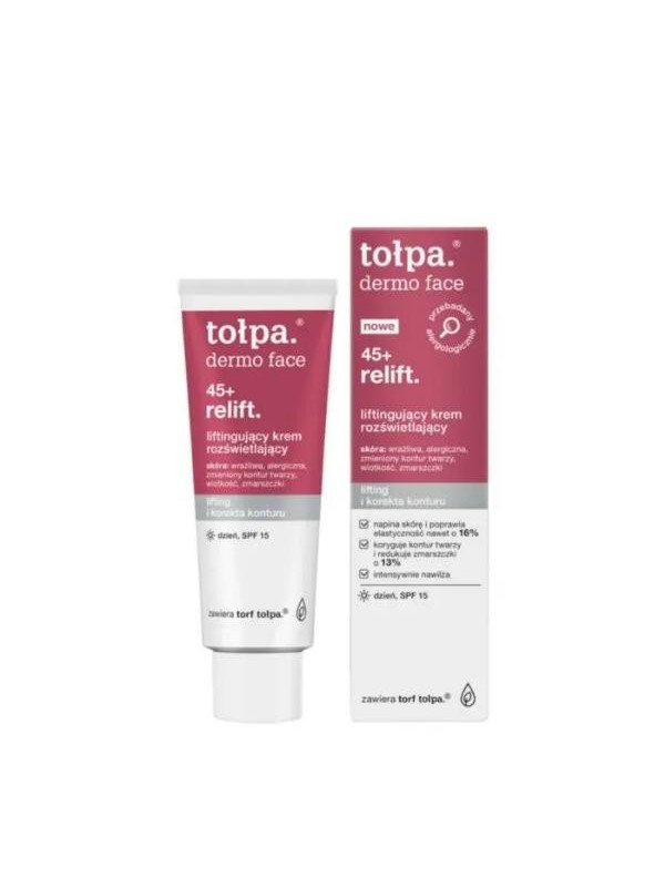 Tołpa Face 45+ Relift. liftingujący Krem do twarzy na dzień SPF15