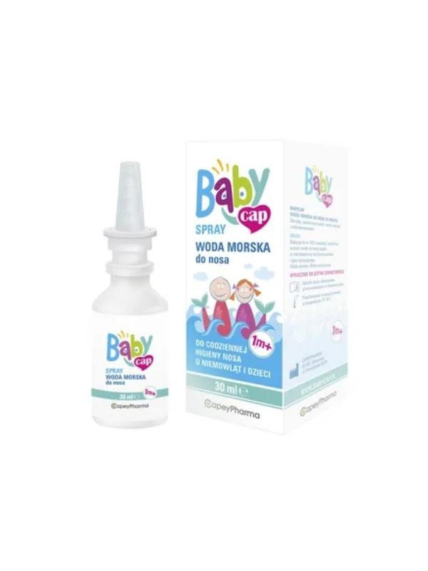 BabyCap Woda morska do nosa w spray'u 30 ml