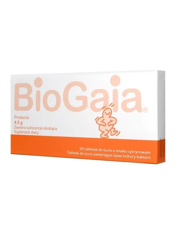 BioGaia prebiotyczne tabletki do żucia dla dzieci 10 sztuk