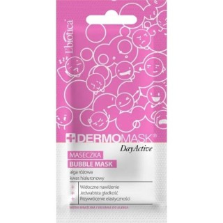 L'biotica Dermomask Maseczka Bubble Mask Alga różowa & Kwas hialuronowy 10 ml