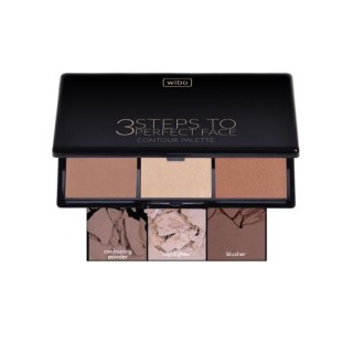 Wibo 3 Steps to Perfect Face Paleta do konturowania twarzy Dark