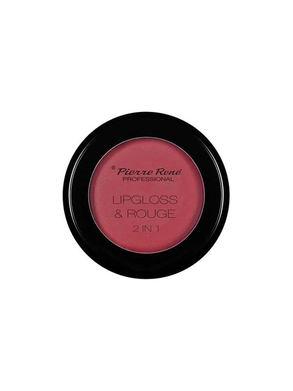 Pierre Rene Professional Lipgloss & Rouge 2in1 Błyszczyk i Róż /02/ Intense Raspberry 7 g