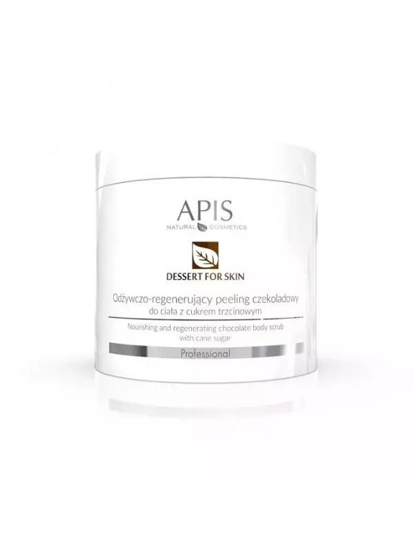 Apis Dessert for Skin odżywczo-regenerujący Peeling czekoladowy do ciała z cukrem trzcinowym