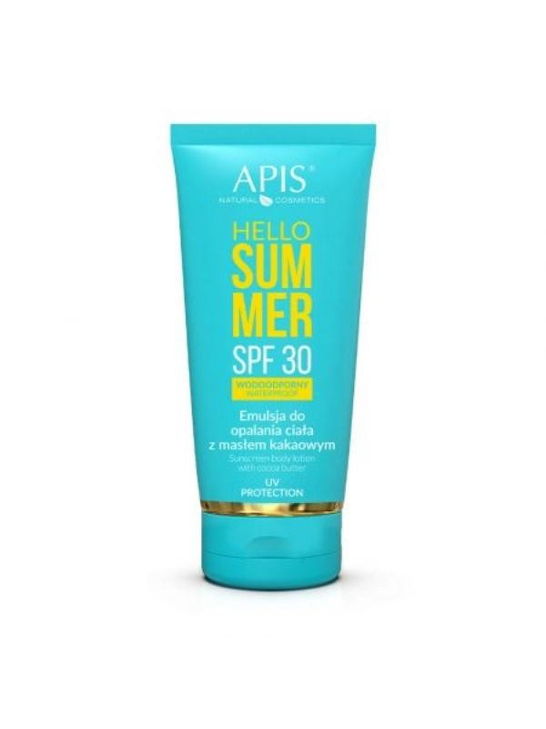 Apis Hello Summer SPF30 Emulsja do opalania ciała z masłem kakaowym