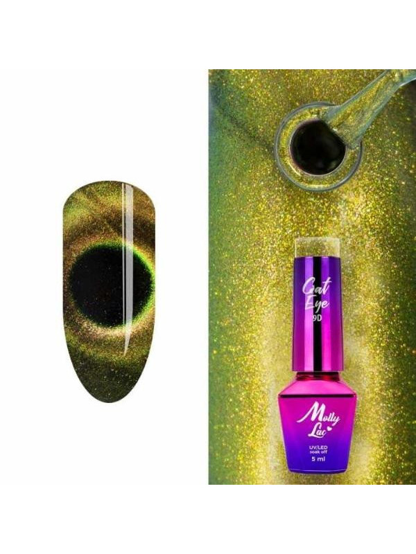 MollyLac /392/ Cat Eye 9D Lakier Hybrydowy Cheers 5 ml