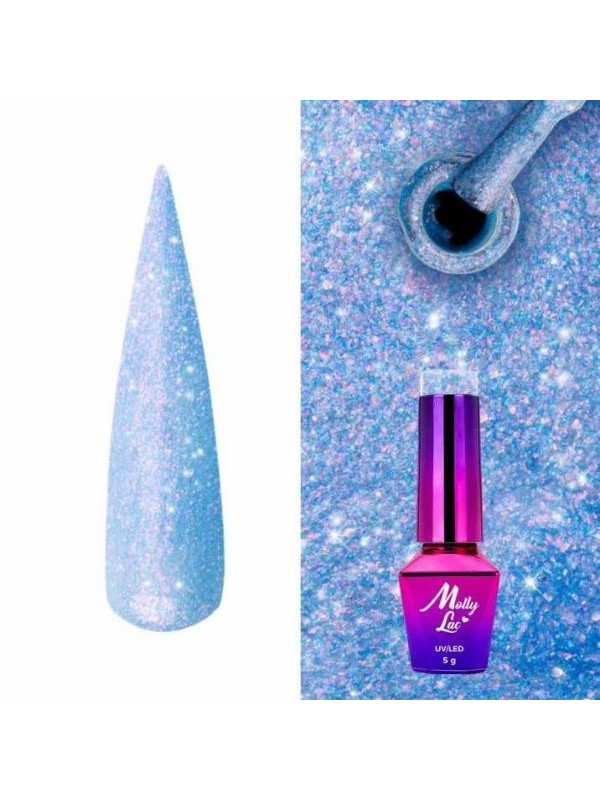 MollyLac /592/ Mermaid Whispers Lakier Hybrydowy Blue Amber 5 ml