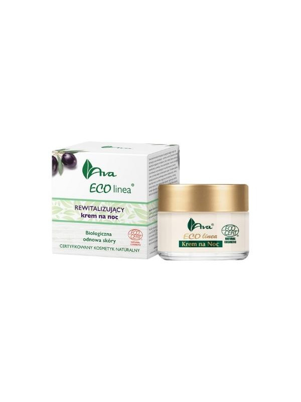 Ava Eco Linea certyfikowany naturalny rewitalizujący Krem na noc 50 ml