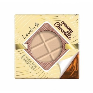 Lovely Creamy Chocolate matowy Puder brązujący do twarzy i ciała 9 g