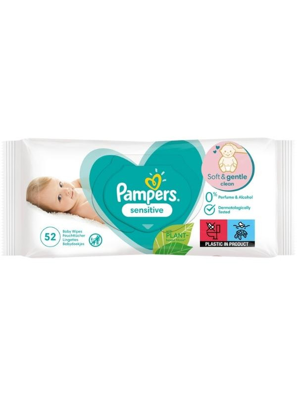 Pampers chusteczki nawilżane Sensitiv 52 szt-12szt/display