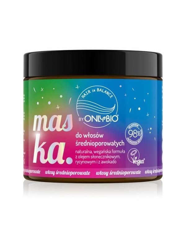 ONLYBIO Hair in Balance Maska do włosów średnioporowatych 400 ml