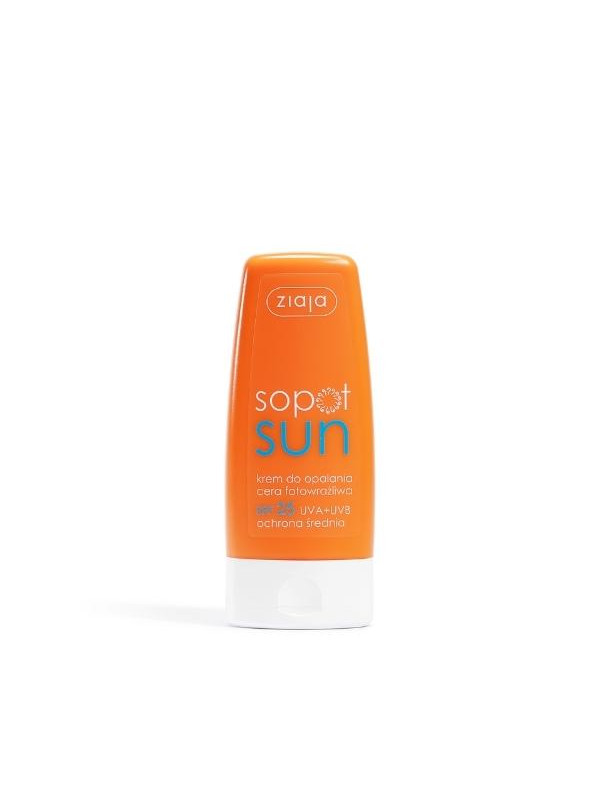 Ziaja Sopot sun krem do opalania cera fotowrażliwa SPF25 UVA+UVB ochrona średnia 60 ml