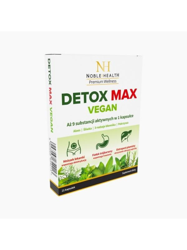 Noble Health Detox Max Vegan 21 kapsułek