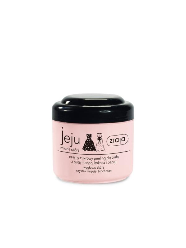 Ziaja Jeju czarny cukrowy Peeling do ciała 200 ml