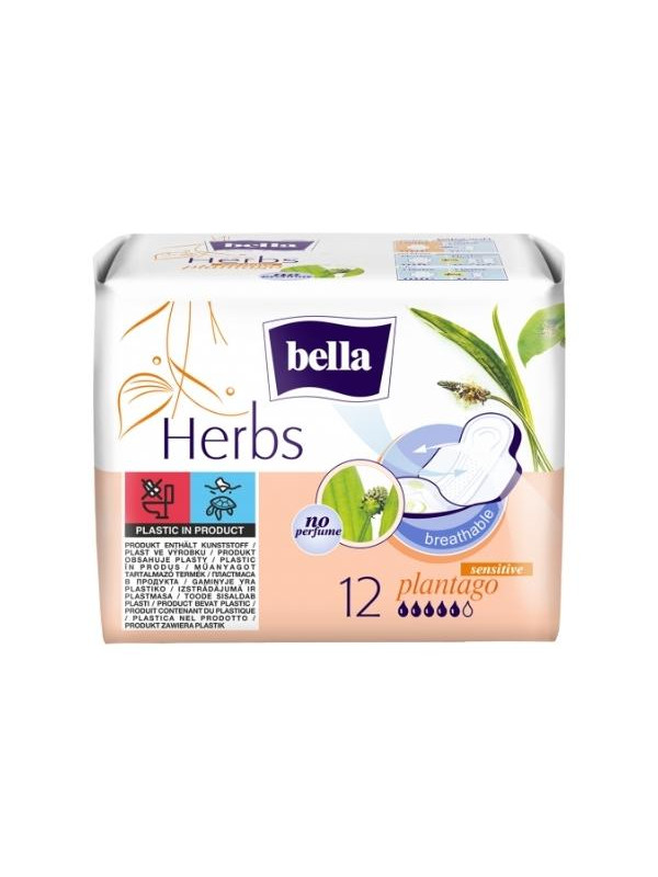 Bella Herbs Podpaski z Babką Lancetowatą Plantago 12 sztuk