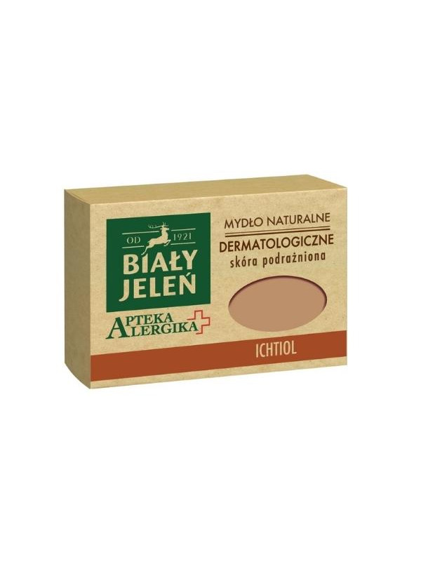 Biały Jeleń Apteka Alergika Mydło dermatologiczne z ichtiolem 125 g