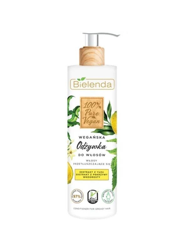 Bielenda 100% Pure Vegan Wegańśka Odżywka do włosów przetłuszczających się 240 ml