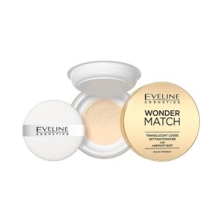 Eveline Wonder Match Puder utrwalający z ametystowym pyłkiem 6 g