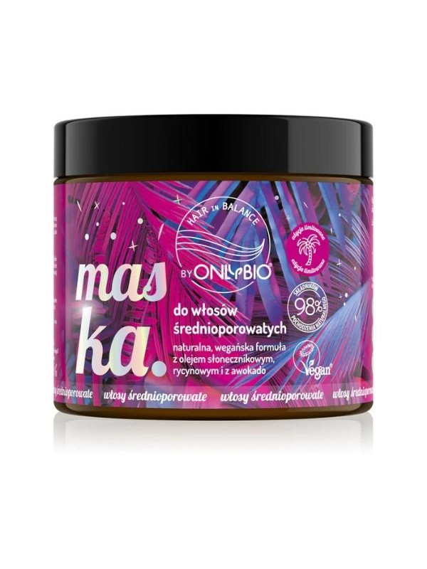 ONLYBIO Hair in Balance Limited Edition Maska do włosów średnioporowatych 400 ml