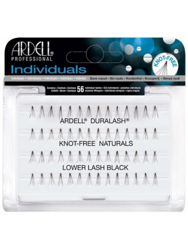 Ardell Individual Knot-Free Zestaw 56 kępek Rzęs Medium Black