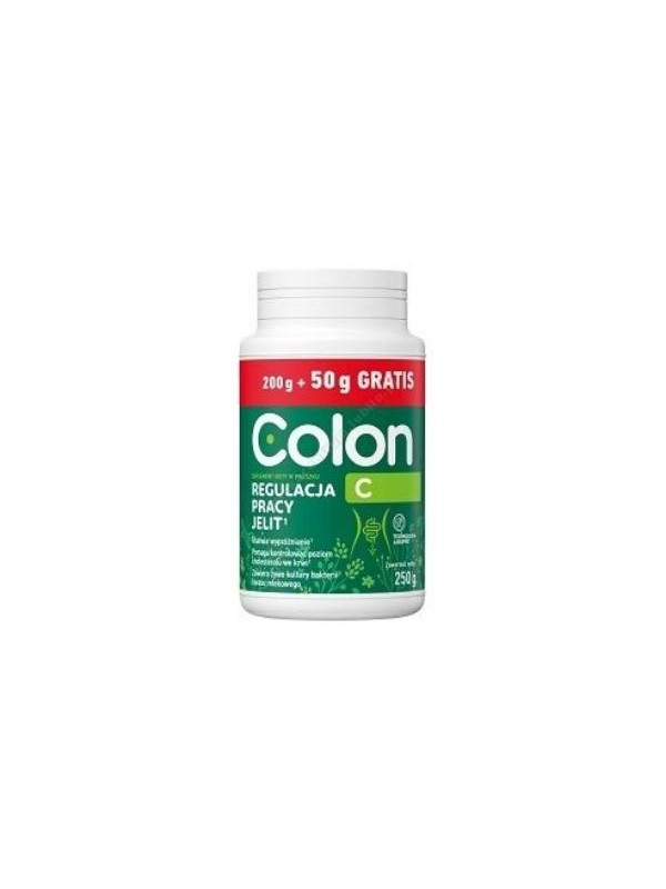 Colon C Regulacja pracy jelit Proszek 200 g + 50 g gratis