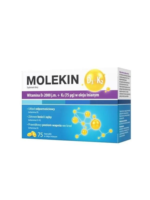 Molekin D3 200 j.m. w Oleju lnianum 75 kapsułek