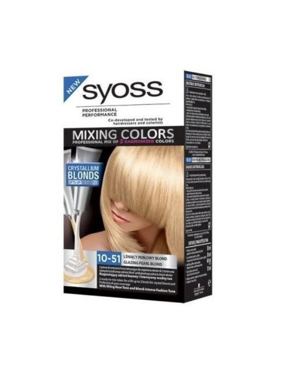 Syoss Farba do włosów /10-51/ Lśniący Perłowy Blond