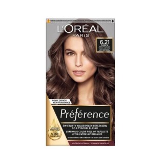 L'oreal Preference Farba do włosów /6.21/ Zimny Opalizujący Bardzo Jasny Brąz