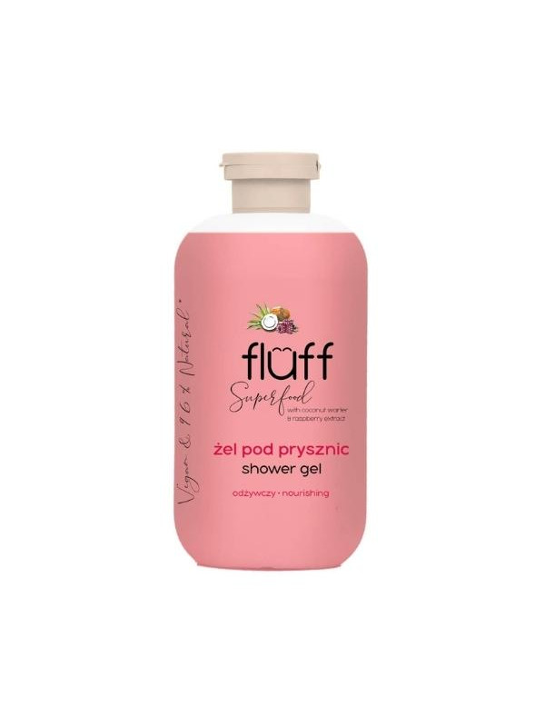 Fluff Superfood Żel pod prysznic o zapachu kokosa i maliny 500 ml