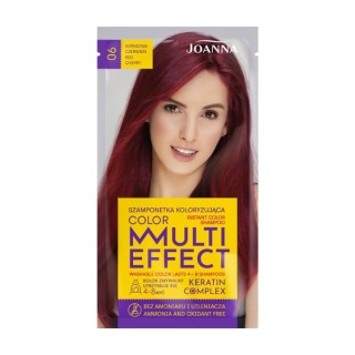 Joanna Multi Effect Color Szamponetka do włosów koloryzująca /06/ Wiśniowa czerwień