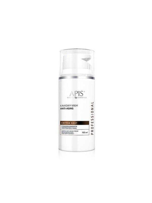 Apis Coffee Shot Kawowy Krem Anti-aging z kwasem kawowym i ekstraktem z maku 100 ml