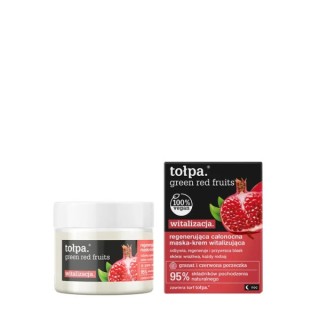 Tołpa Green Red Fruits witalizacja. regenerująca całonocna Maska-krem witalizująca 50 ml