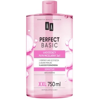 AA Perfect Basic łagodzący Płyn micelarny 3w1 Sensitive 750 ml